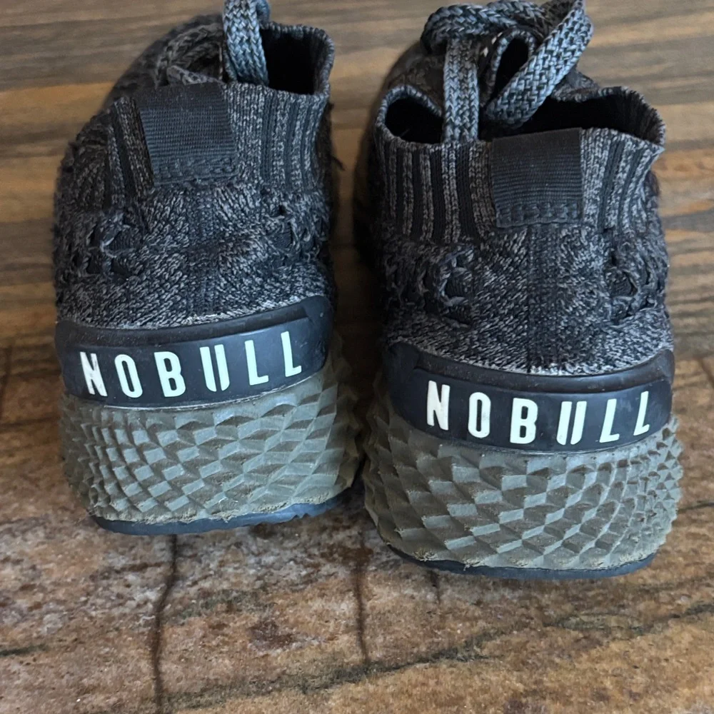 NOBULL Charcoal and Olive Knit Sneakers - Picture 2 of 3